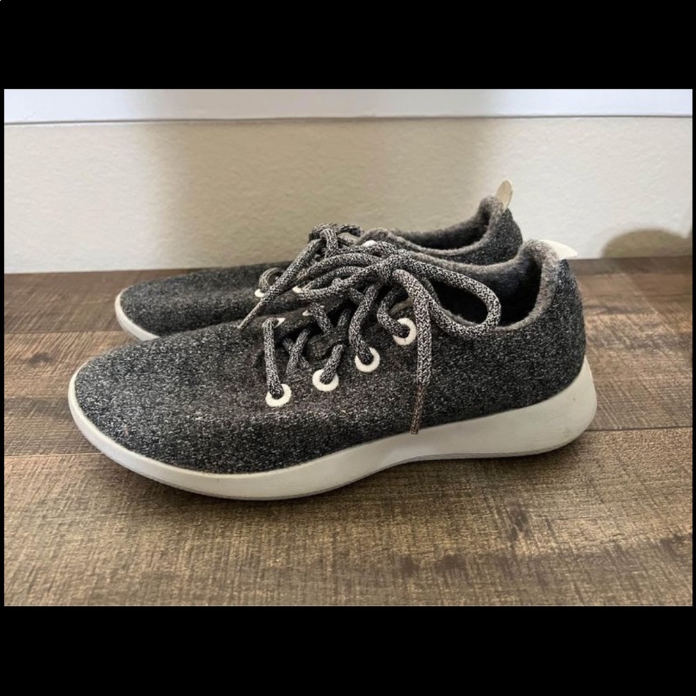 All Birds grey with white soul wool runners